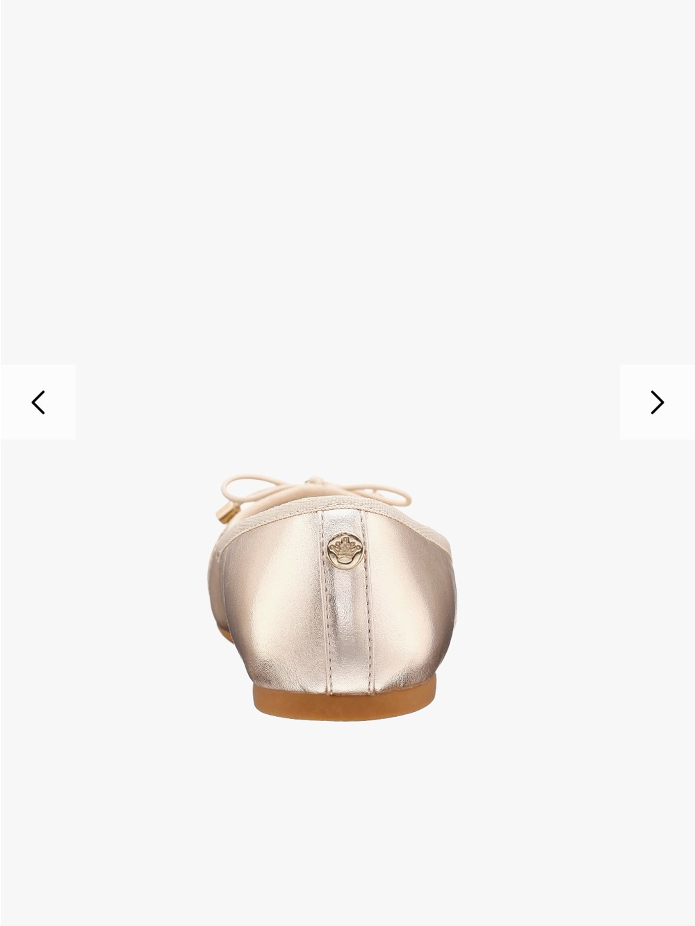 Nina Metallic Gold Girls Ballet Flats - Picture 4 of 7